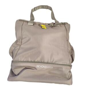 Beyond Yoga Convertible Gym Bag NEW Birch Taupe Backpack Tote Weekend Bag